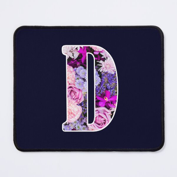Item preview, D Botanical Monogram. Detailed Purple Flowers Drawing Sticker designed and sold by Cici-Chan.