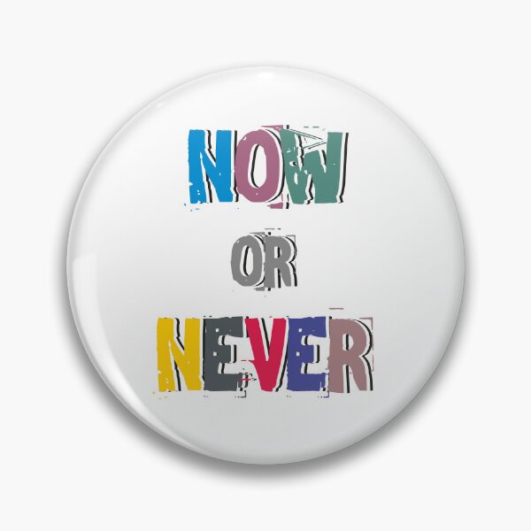 Item preview, Now or Never - Motivational drawing and beautiful typography designed and sold by Agni Designs.