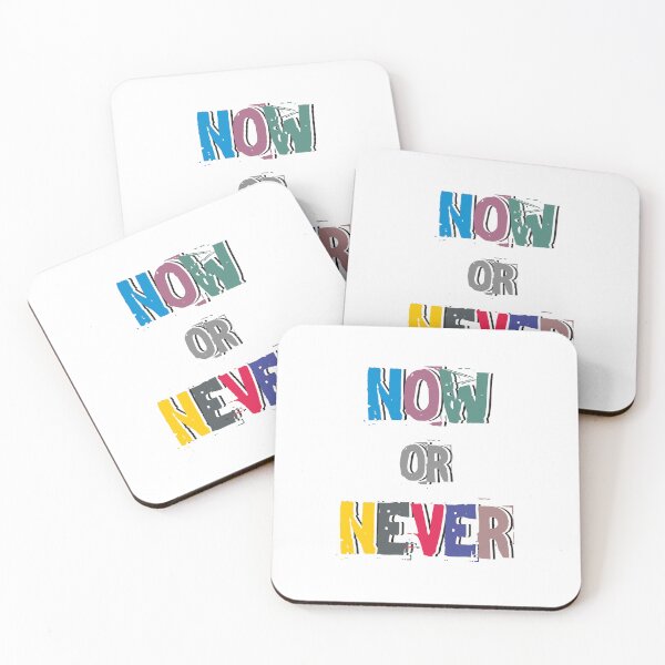 Item preview, Now or Never - Motivational drawing and beautiful typography designed and sold by Agni Designs.