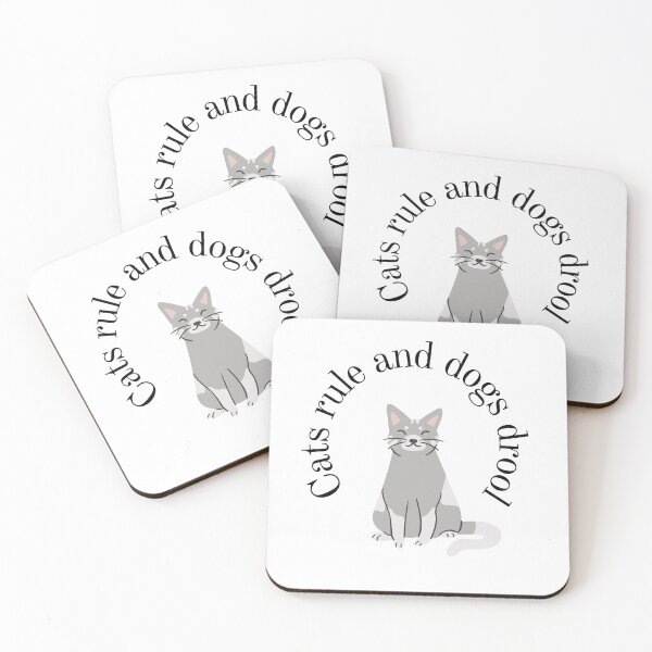 Item preview, Cats rule and dogs drool designed and sold by Sjekkieboem.