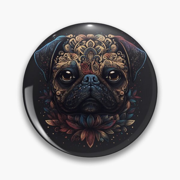 Item preview, Day of the Pug - Sugar Skull Design designed and sold by StitchCreations.