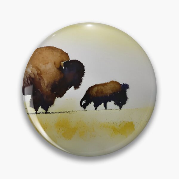 Item preview, Bison Horizon Watercolor No.2 designed and sold by DandyByDesign.