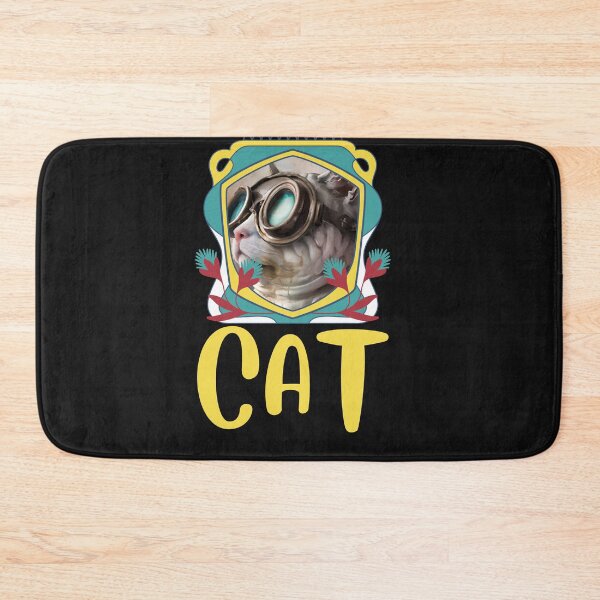 Item preview,  cat daddy black cat vintage eighties style cat retro images designed and sold by starfishstuff.