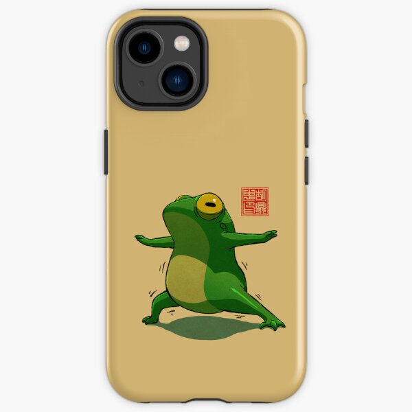 Yoga Frog Warrior One Pose iPhone Tough Case