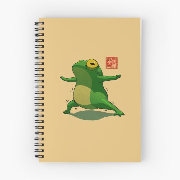 Item preview, Yoga Frog Warrior Two Pose designed and sold by DingHuArt.
