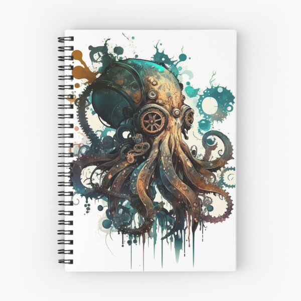 Item preview, Steampunk Animals - Mechanical Octopus #2 designed and sold by MindAsylum.