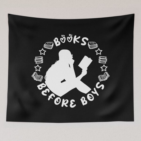 Item preview, Funny Books before boys for bookish girls designed and sold by shmodev.