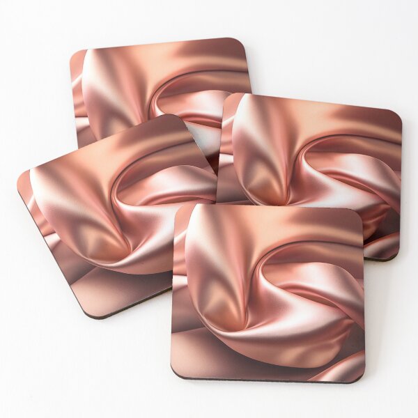 Item preview, rose gold satin fabric texture designed and sold by Anastasias-Shop.