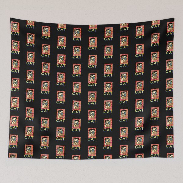 Item preview,  cat daddy black cat vintage eighties style cat retro images designed and sold by starfishstuff.