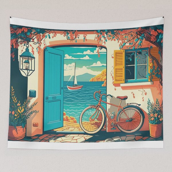 Item preview, Illustration of the front door of house, designed and sold by Ariadna de Raadt.