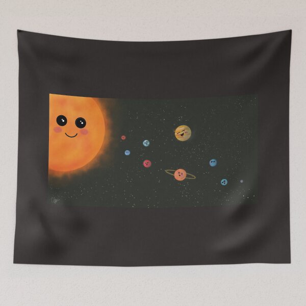 Item preview, Happy Solar system  designed and sold by ShinyGuava.