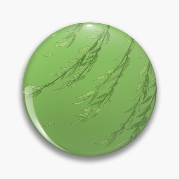 Item preview, Green willow tree watercolor illustration designed and sold by UnaWu533.
