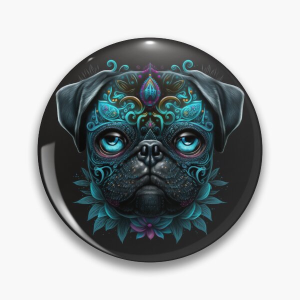 Item preview, Day of the Pug - Sugar Skull Design designed and sold by StitchCreations.