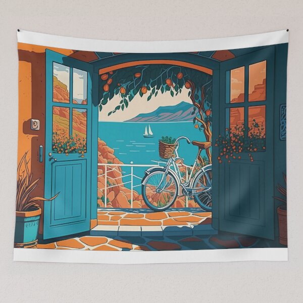 Item preview, Illustration of the front door of house, designed and sold by Ariadna de Raadt.