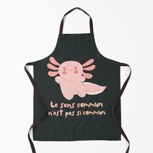 Item preview, Cute axolotl with Voltaire quote : Le sens commun n'est pas si commun designed and sold by artbleed.