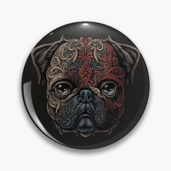 Item preview, Day of the Pug - Sugar Skull Design designed and sold by StitchCreations.