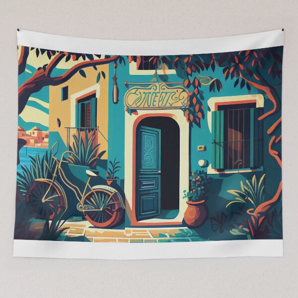 Item preview, Illustration of the front door of house, designed and sold by Ariadna de Raadt.