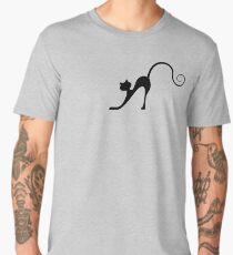 Black cat silhouette Men's Premium T-Shirt