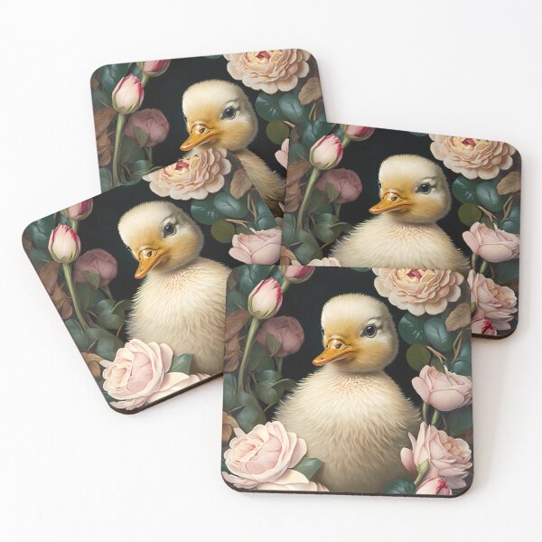Item preview, Duckling In Roses designed and sold by dotperinchart.
