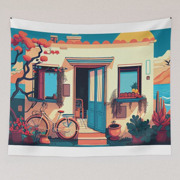 Item preview, Illustration of the front door of house,  designed and sold by Ariadna de Raadt.
