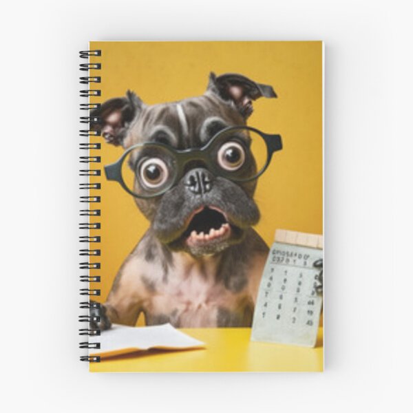 Item preview, dog doing taxes designed and sold by Dbanksdesign.