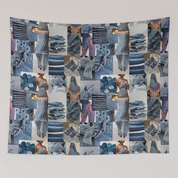 Item preview, denim aesthetic collage designed and sold by morgananjos.