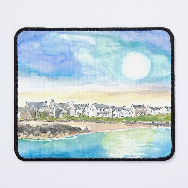 Item preview, Irish lonely Island Seaward Coastal Houses near Beach with Seaview designed and sold by artshop77.
