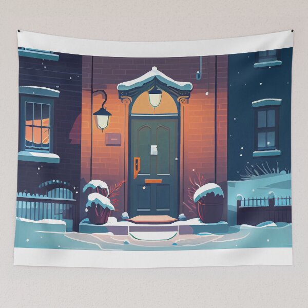 Item preview, Illustration of the front door of house,  designed and sold by Ariadna de Raadt.