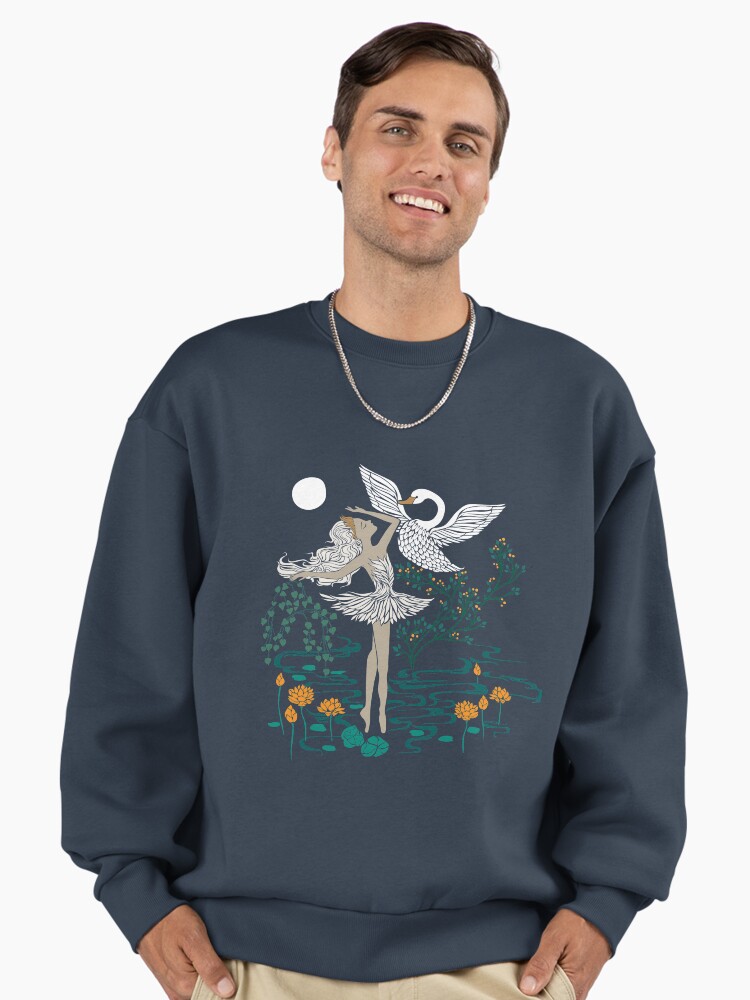 トップス meltedbutter SWAN OVERSIZED SWEATSHIRT BLACK SWAN OVERSIZED SWEATSHIRT – melted butter