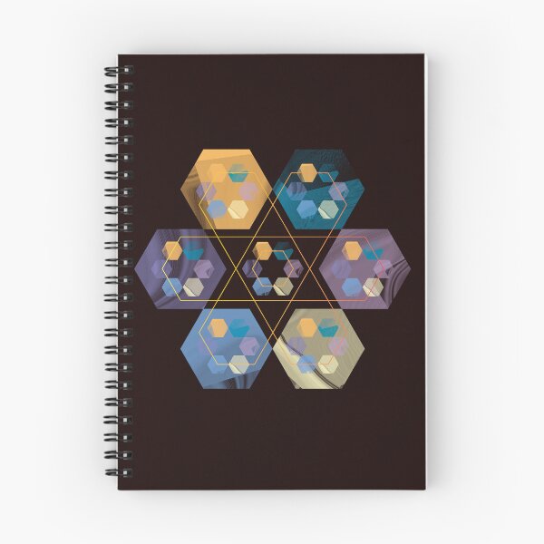 Item preview, concentric Hexagonal design with gold texture designed and sold by ZengoClub.