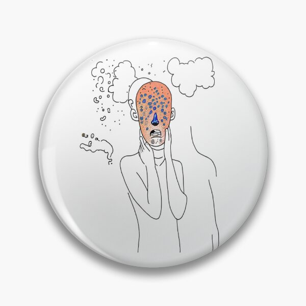 Item preview,  Atychiphobia Drawing of a stressed man with a thunder cloud for a head designed and sold by bestoftrendy.