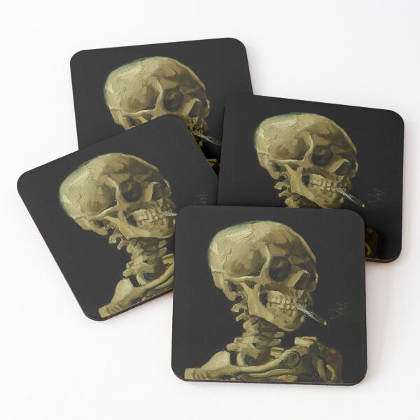 Item preview, Skull of a Skeleton with Burning Cigarette by Van Gogh designed and sold by IdkWhatImDoing5.