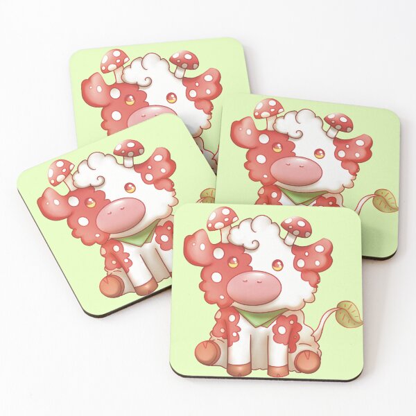 Item preview, cute mushroom cow designed and sold by manins ⭐⭐⭐⭐⭐.