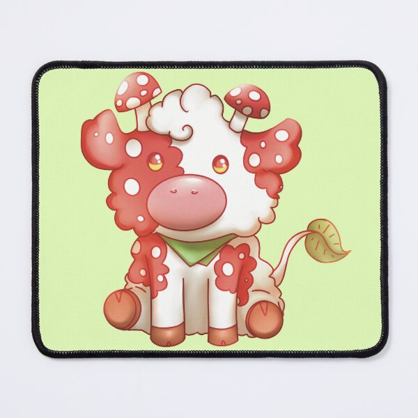 Item preview, cute mushroom cow designed and sold by manins ⭐⭐⭐⭐⭐.