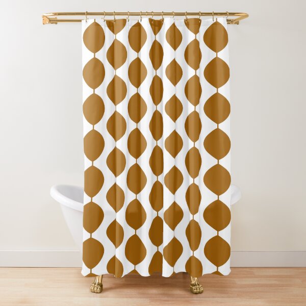 Item preview, Mid Century Modern Retro 60s Waves Pattern  (Yellow Orange Dark) designed and sold by Makanahele.