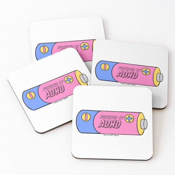 Item preview, Powered by ADHD sticker©© designed and sold by Brooksmolly650.