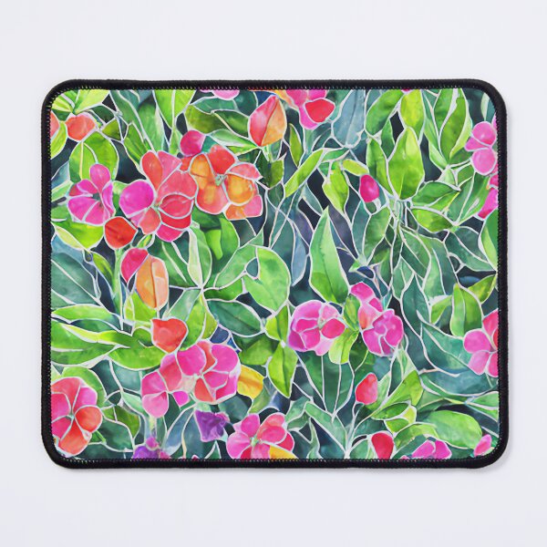 Aperçu de l'œuvre Motif de peinture aquarelle florale créée et vendue par GinXArts.