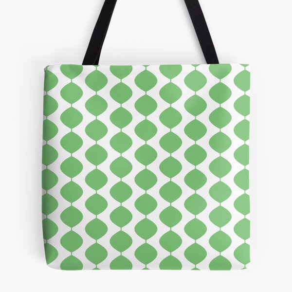 Item preview, Mid Century Modern Retro 60s Waves Pattern  (Yellow Green Light) designed and sold by Makanahele.