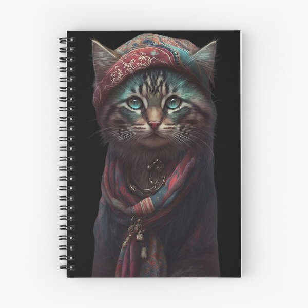 Item preview, BOHO CHIC CAT - BOHEMIAN CAT designed and sold by KAZUDESIGNART.
