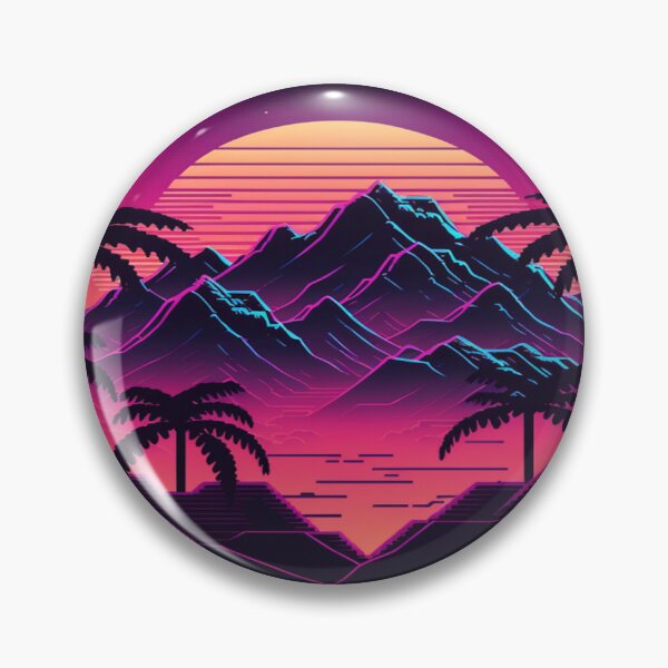 Item preview, Sunset and Palmtrees In The Sunset - Synthwave Style designed and sold by Unwind-Art-Work.