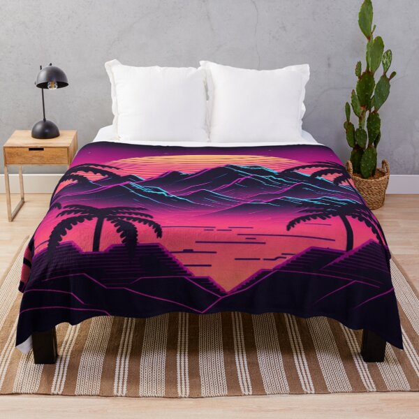 Item preview, Sunset and Palmtrees In The Sunset - Synthwave Style designed and sold by Unwind-Art-Work.