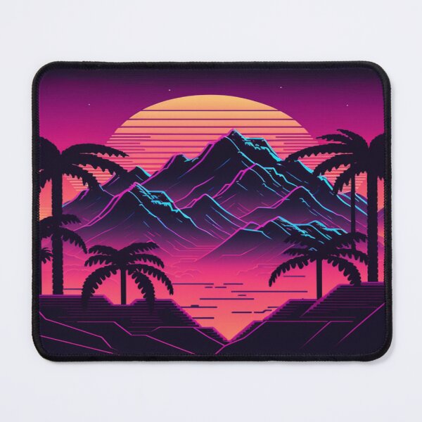 Item preview, Sunset and Palmtrees In The Sunset - Synthwave Style designed and sold by Unwind-Art-Work.