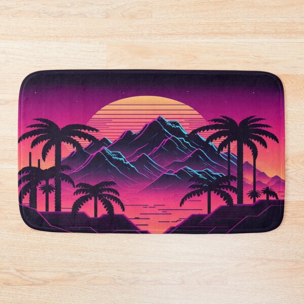 Item preview, Sunset and Palmtrees In The Sunset - Synthwave Style designed and sold by Unwind-Art-Work.