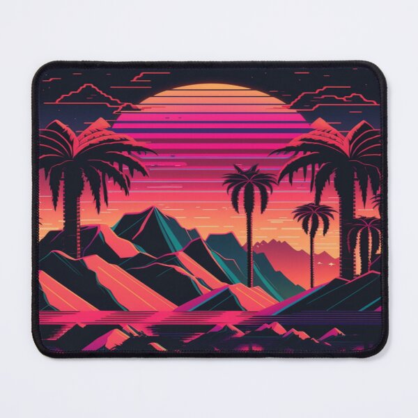 Item preview, Sunset and Palmtrees In The Sunset - Synthwave Style designed and sold by Unwind-Art-Work.