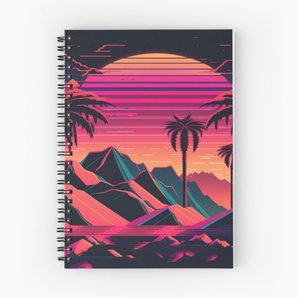 Item preview, Sunset and Palmtrees In The Sunset - Synthwave Style designed and sold by Unwind-Art-Work.