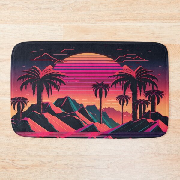 Item preview, Sunset and Palmtrees In The Sunset - Synthwave Style designed and sold by Unwind-Art-Work.