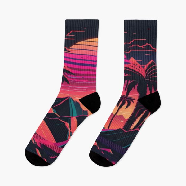 Item preview, Sunset and Palmtrees In The Sunset - Synthwave Style designed and sold by Unwind-Art-Work.