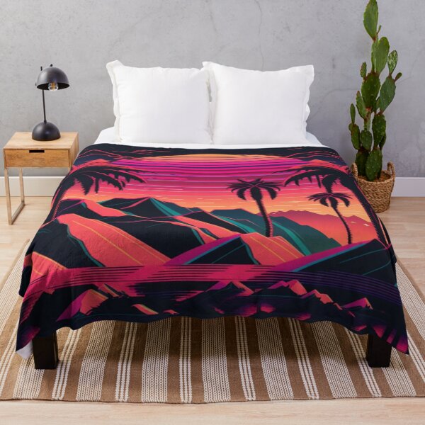 Item preview, Sunset and Palmtrees In The Sunset - Synthwave Style designed and sold by Unwind-Art-Work.