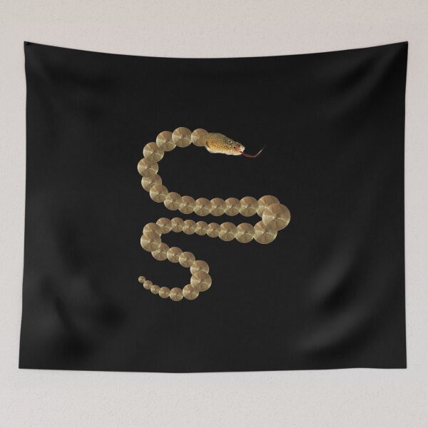 Item preview, snake cymbals t-shirt designed and sold by dreamer-zone.