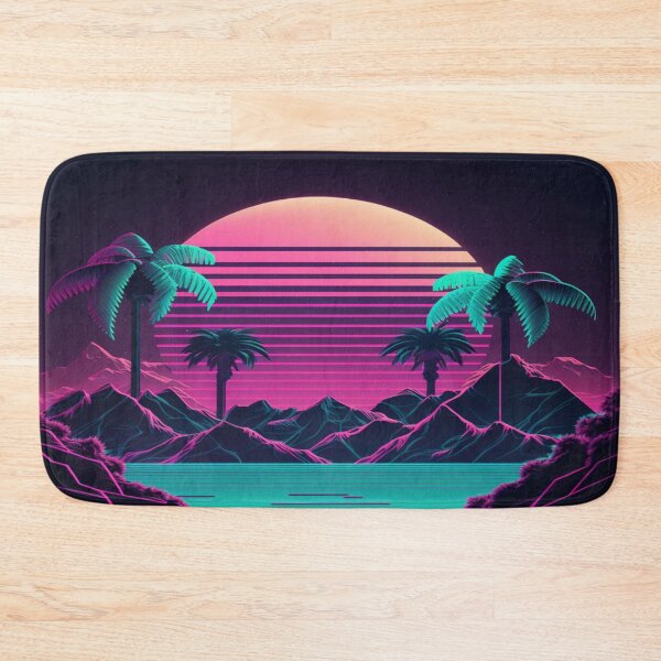 Item preview, Sunset and Palmtrees In The Sunset - Synthwave Style designed and sold by Unwind-Art-Work.